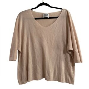 Free For Humanity Neutral Beige Boxy Sweater